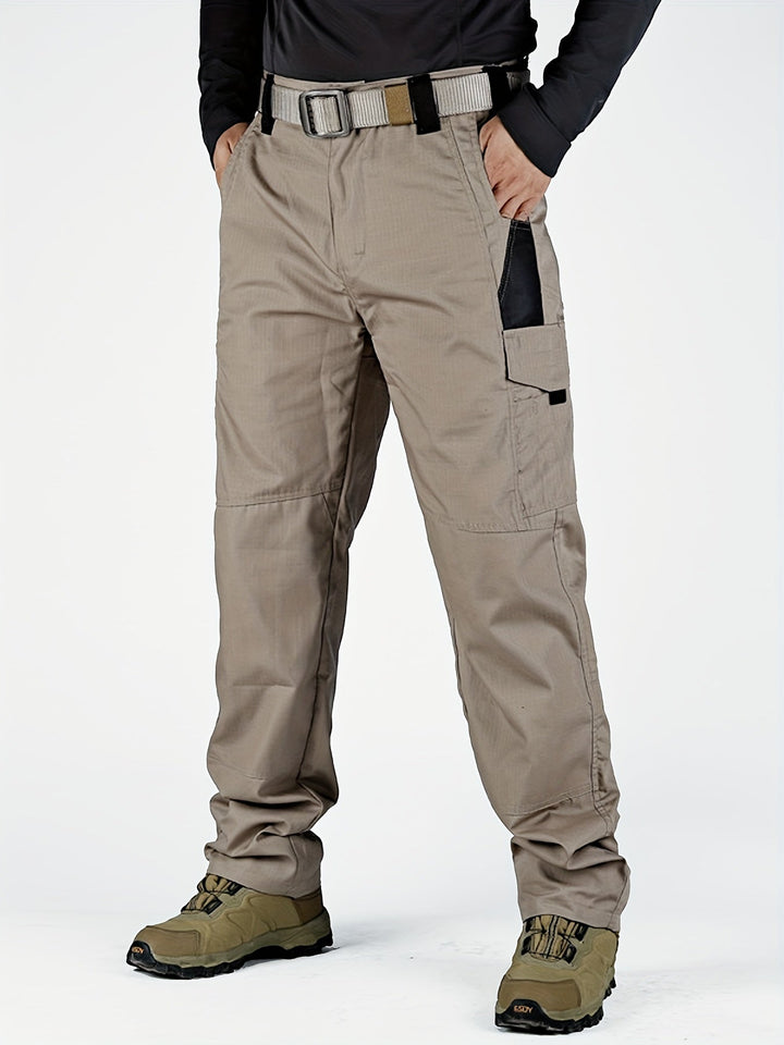 Men’s Cargo Pants - Durable Fabric - Multi-Pocket Utility - Relaxed Fit Workwear