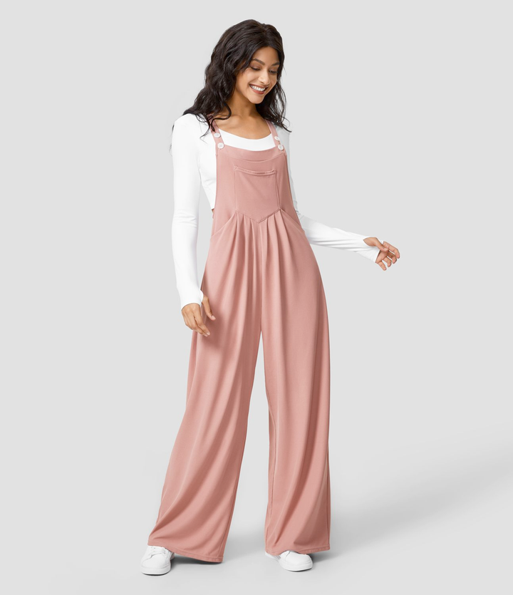 Women's casual multi-pocket jumpsuit