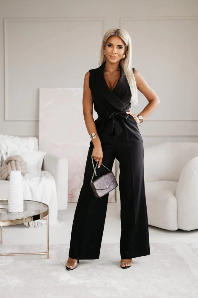 Women's Elegant Wide-Leg Jumpsuit