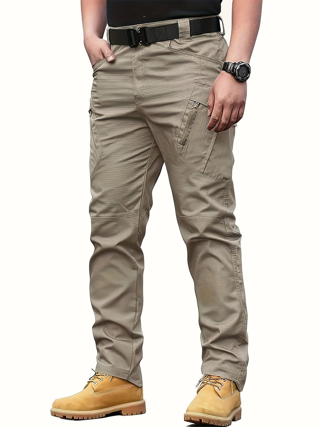 Tactical cargo pants for men with multiple pockets