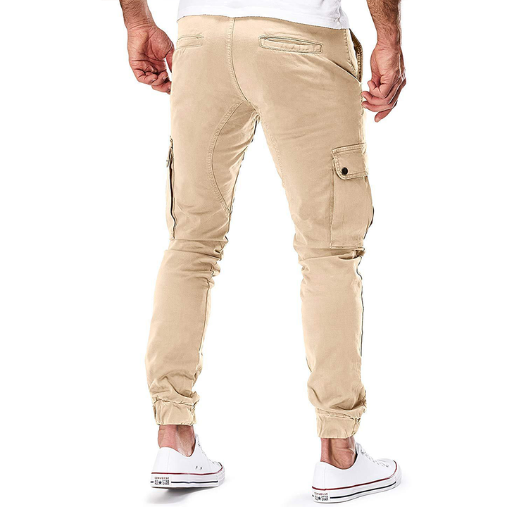 Men's multi-pocket stretch cargo pants