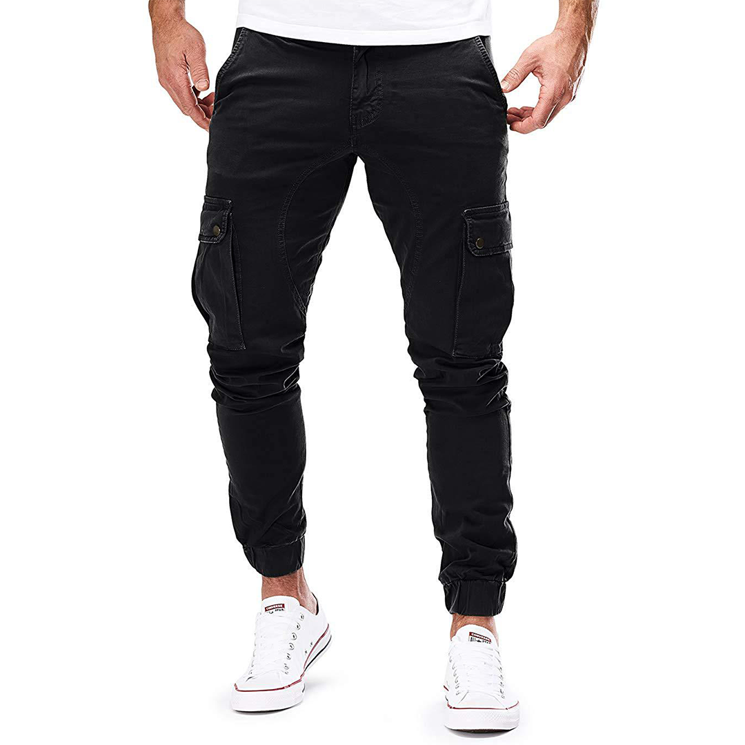 Men's multi-pocket stretch cargo pants