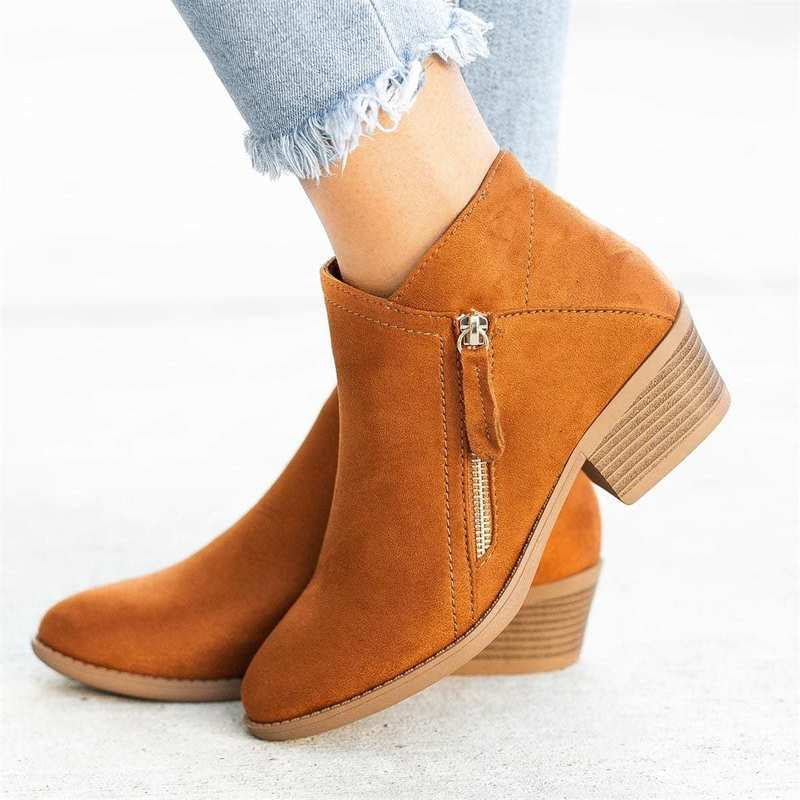 Women's Leather Ankle Boots | Stylish & Comfortable