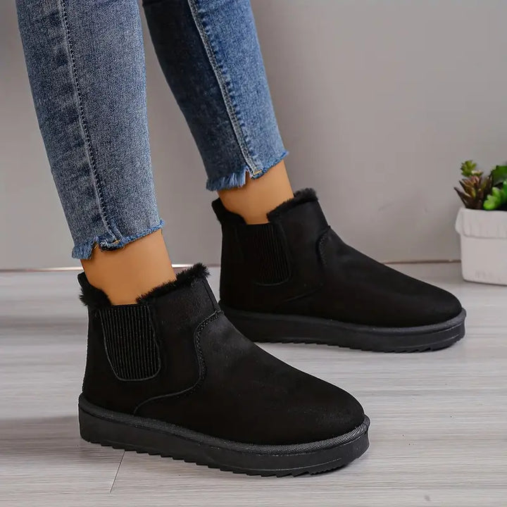 Women's Fluffy Thermal Slip-On Snow Boots