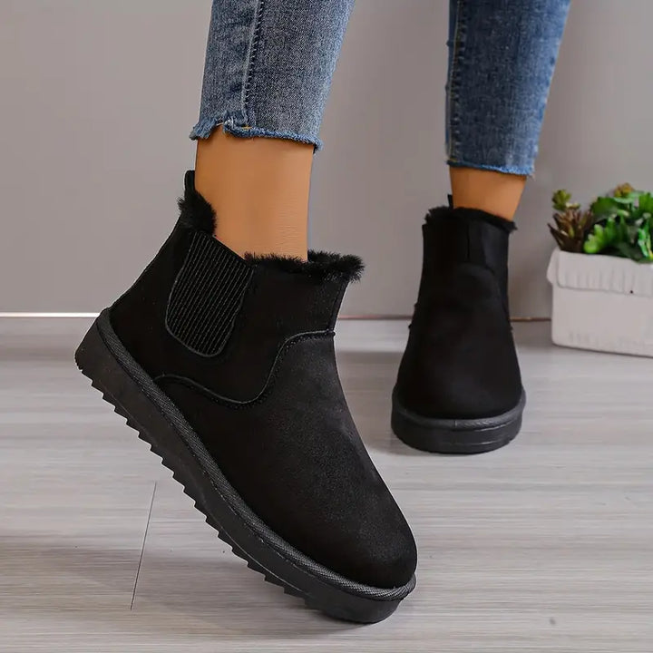 Women's  trendy slip-on snow boots