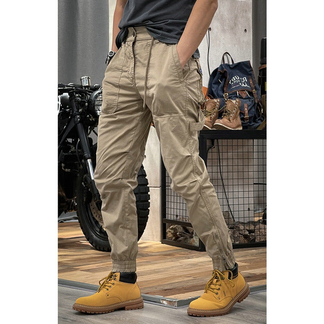 Men's tactical cargo pants with multifunctional pockets