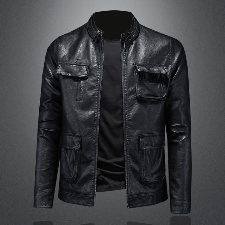 Men's urban leather jacket