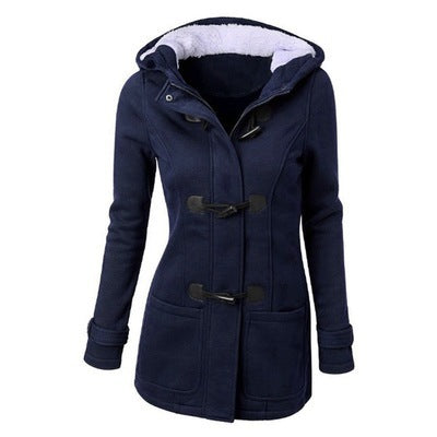 Women’s cozy hooded fleece jacket