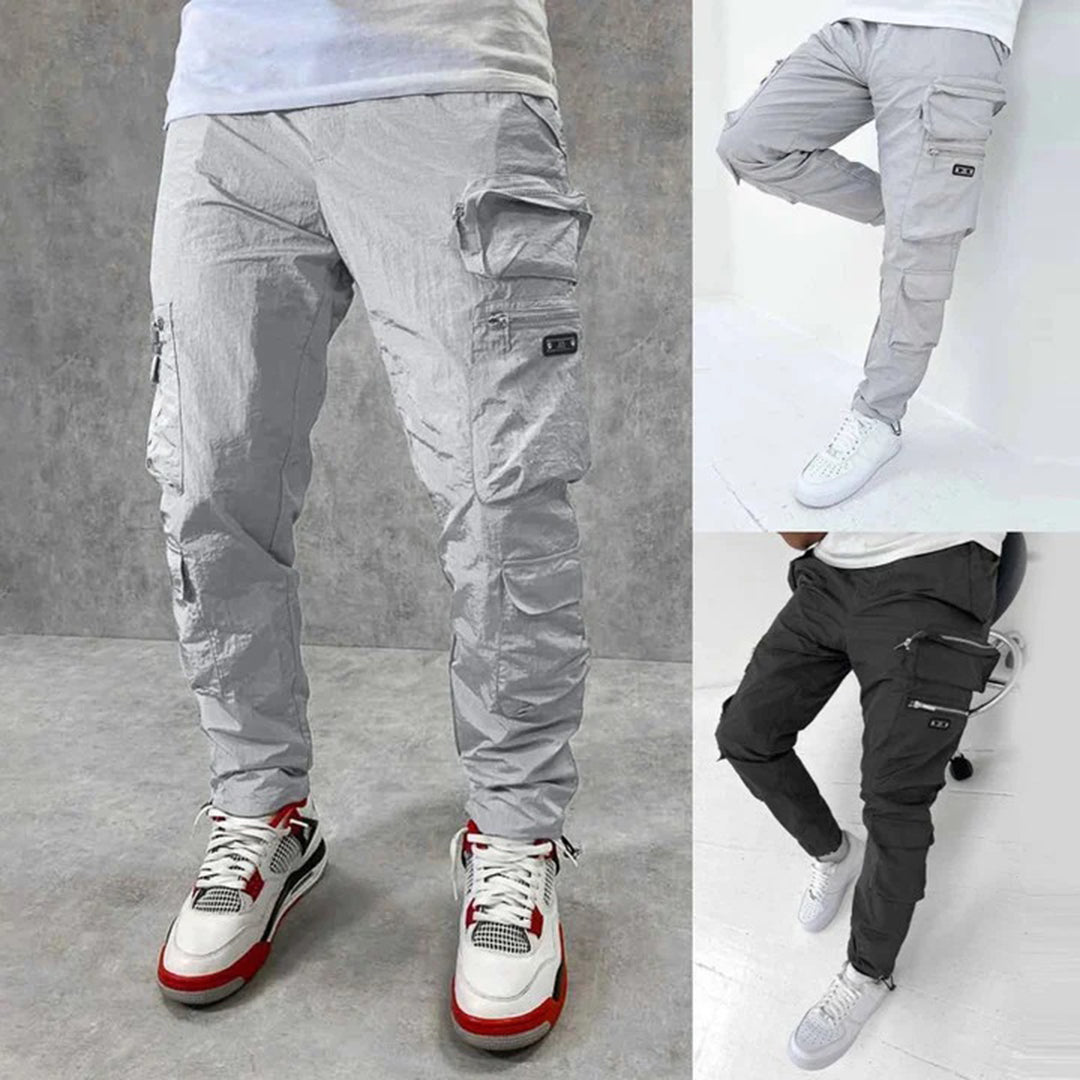 Men's Cargo Pants - Classic Fit - Multi-Pocket Utility - Comfortable Everyday Wear