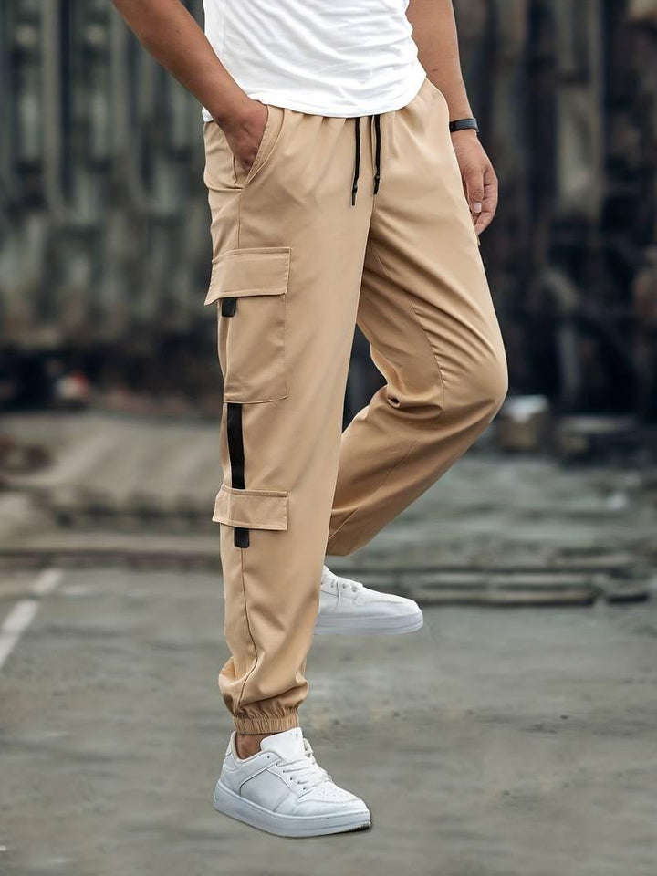 Men’s Cargo Jogger Pants - Relaxed Fit - Adjustable Drawstring - Multiple Pockets