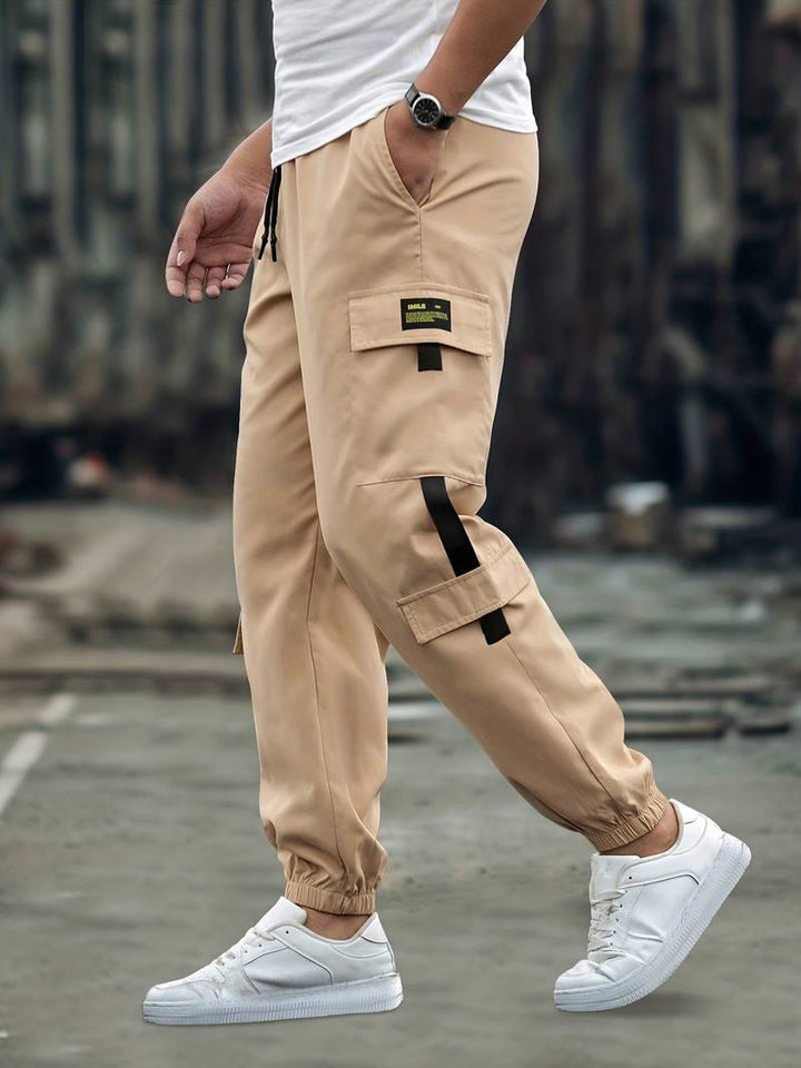 Men’s Cargo Jogger Pants - Relaxed Fit - Adjustable Drawstring - Multiple Pockets