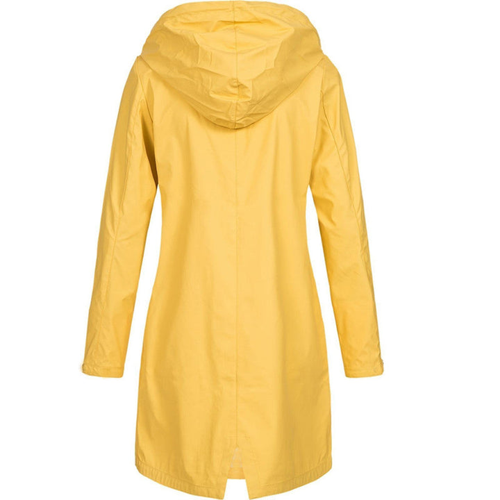 Waterproof hooded raincoat for women