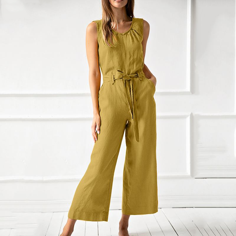 Women's casual jumpsuit with wide legs