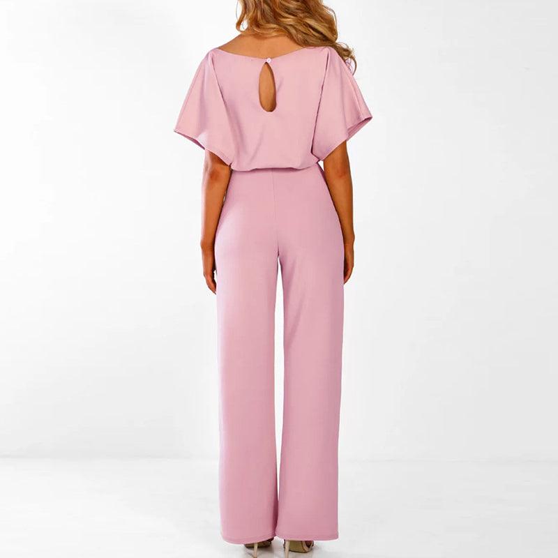 Elegant Women's Belted Jumpsuit – Chic & Stylish Outfit