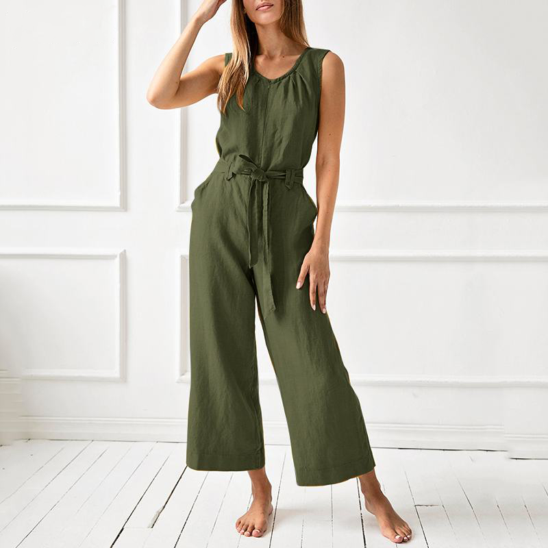 Women's casual jumpsuit with wide legs