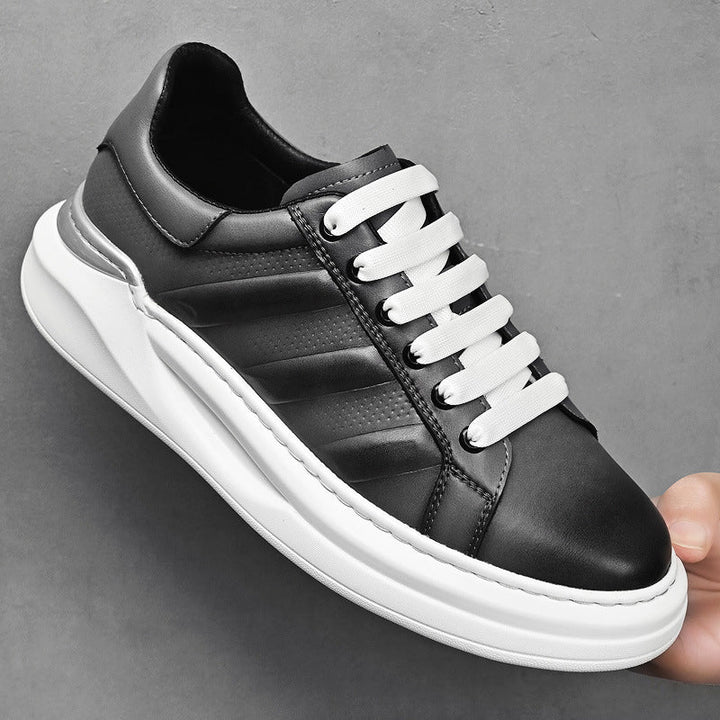 Men's stylish leather city sneakers