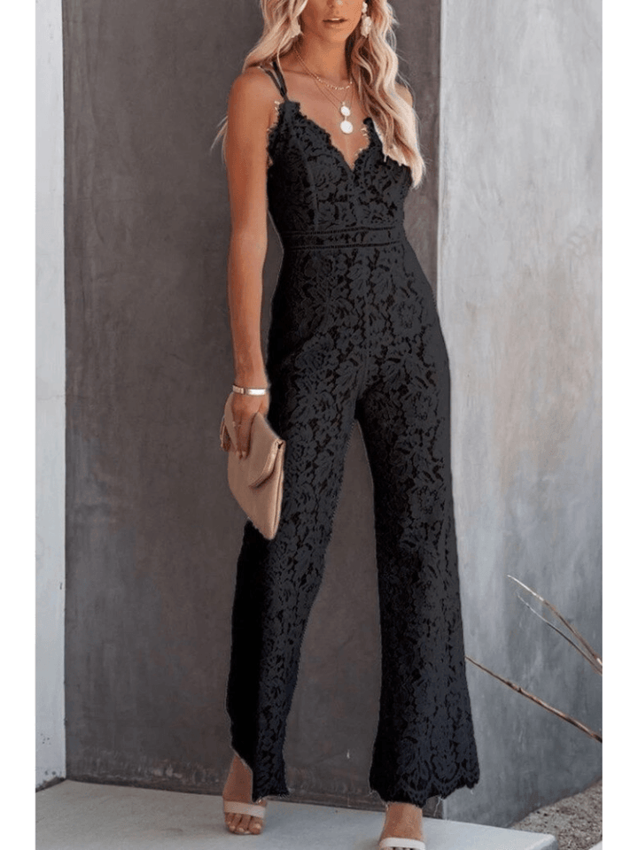 Elegant Women's Wide-Leg Jumpsuit – Formal & Casual Wear