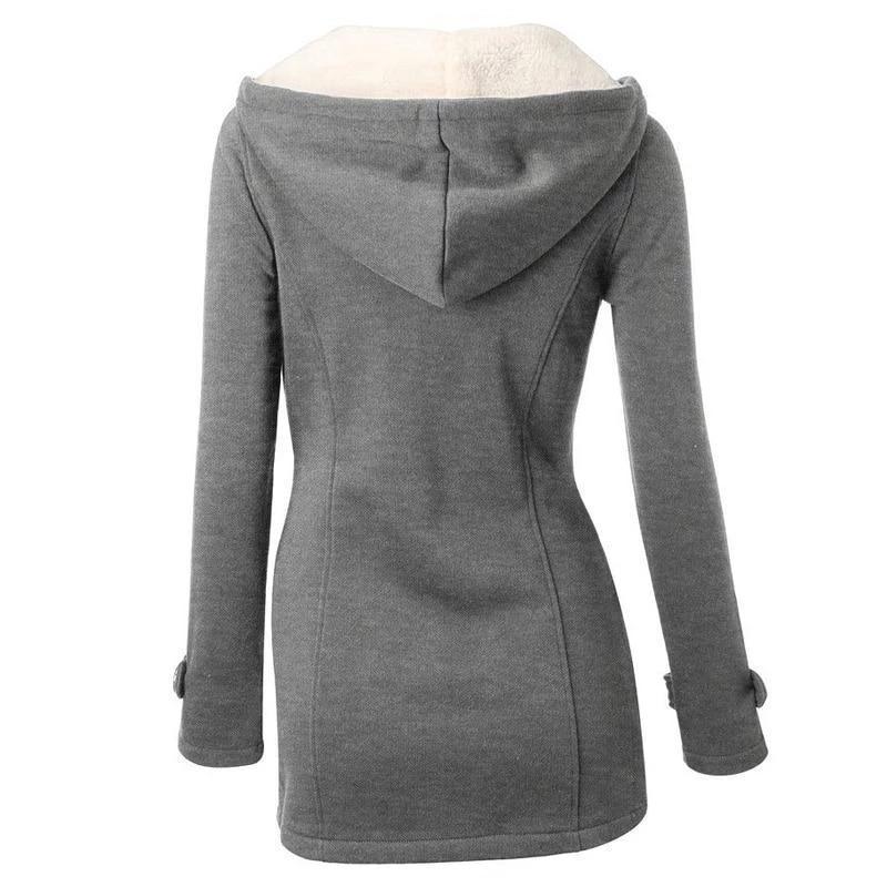 Women’s cozy hooded fleece jacket