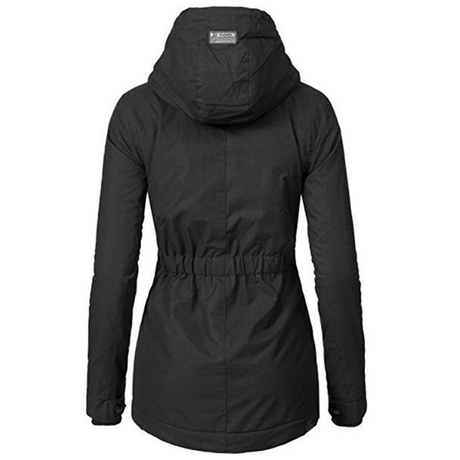 Women’s warm parka with adjustable hood