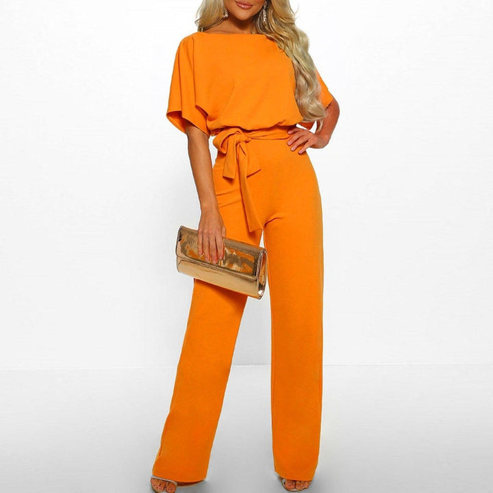 Elegant Women's Belted Jumpsuit – Chic & Stylish Outfit