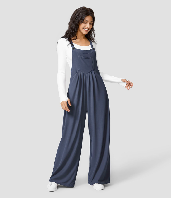 Women's casual multi-pocket jumpsuit