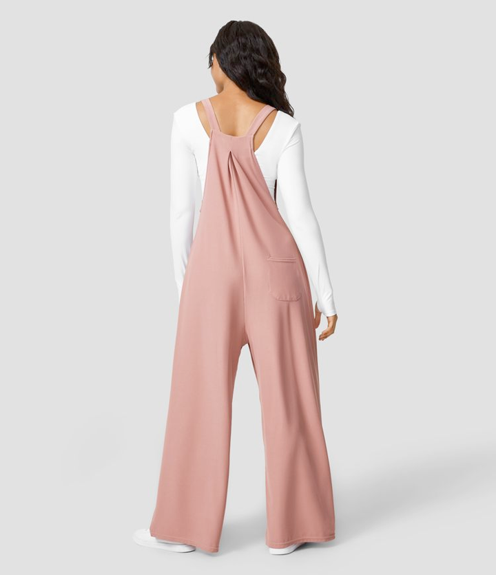 Women's casual multi-pocket jumpsuit