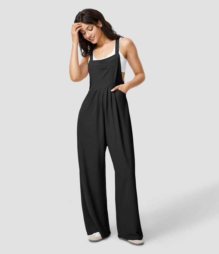 Women's casual multi-pocket jumpsuit