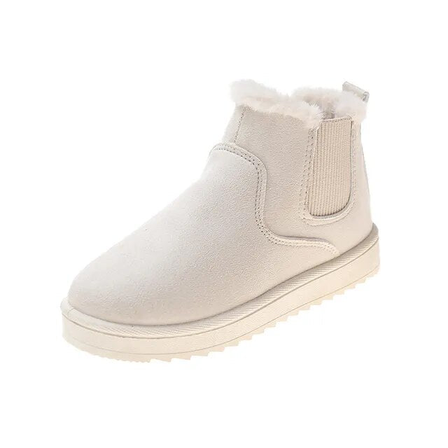 Women's  trendy slip-on snow boots