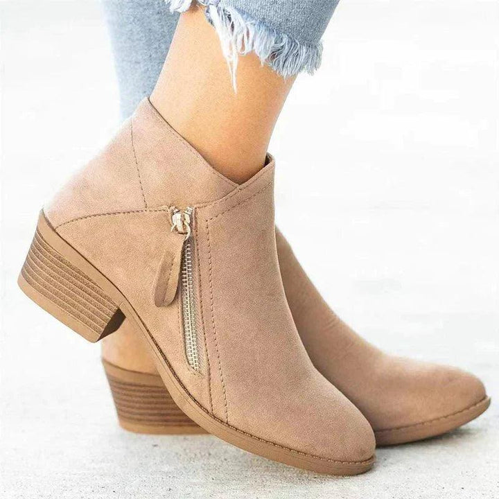 Ankle Boots with Low Heel – Women’s Comfortable Orthopedic Boots