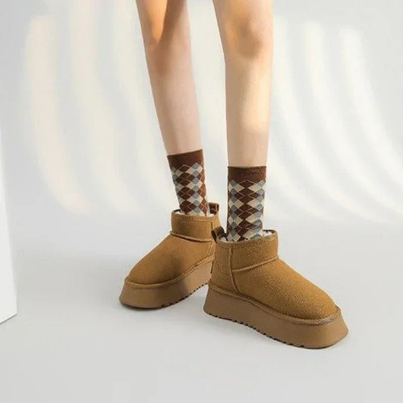 Classic short winter boots for women