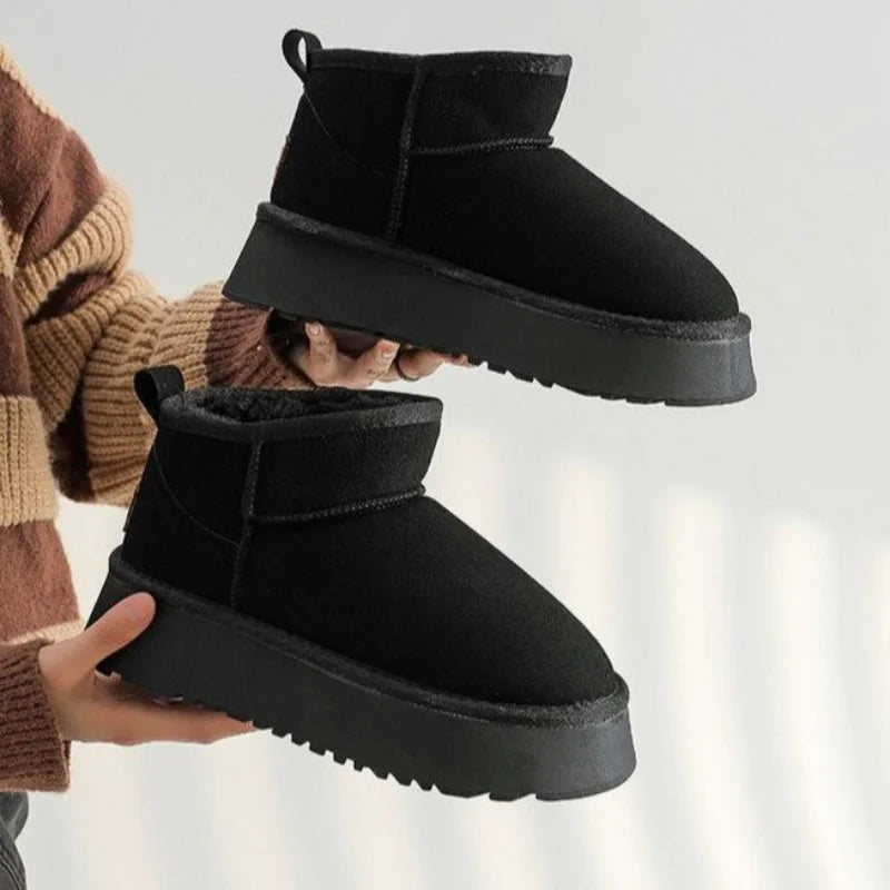 Classic short winter boots for women