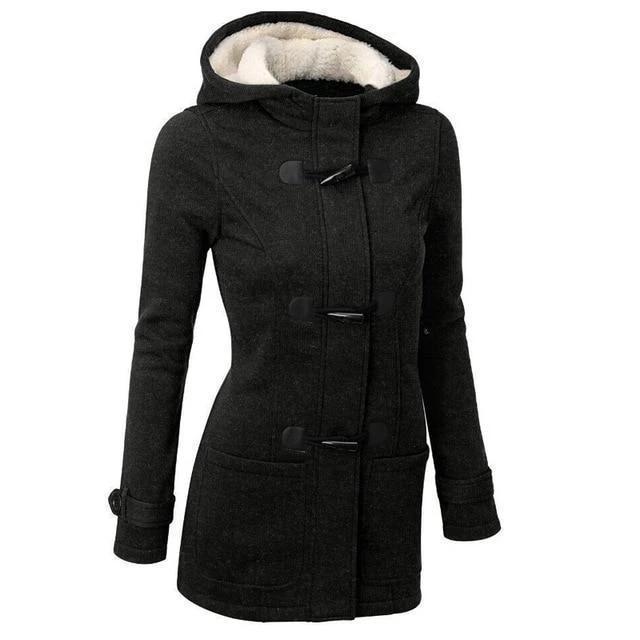 Women’s cozy hooded fleece jacket